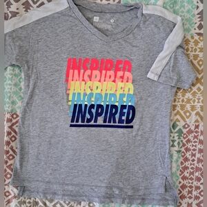 Xersion Short Sleeve Tees Gray and Pink